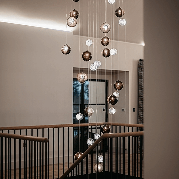 Cosmic Sphere Cascade Chandelier - Vakkerlight