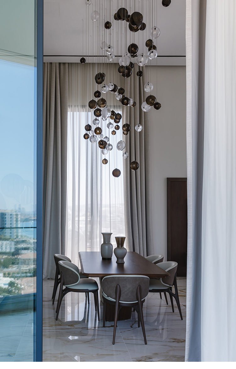 Cosmic Sphere Cascade Chandelier - Vakkerlight