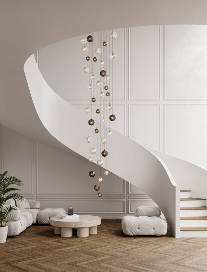Cosmic Sphere Cascade Chandelier - Vakkerlight