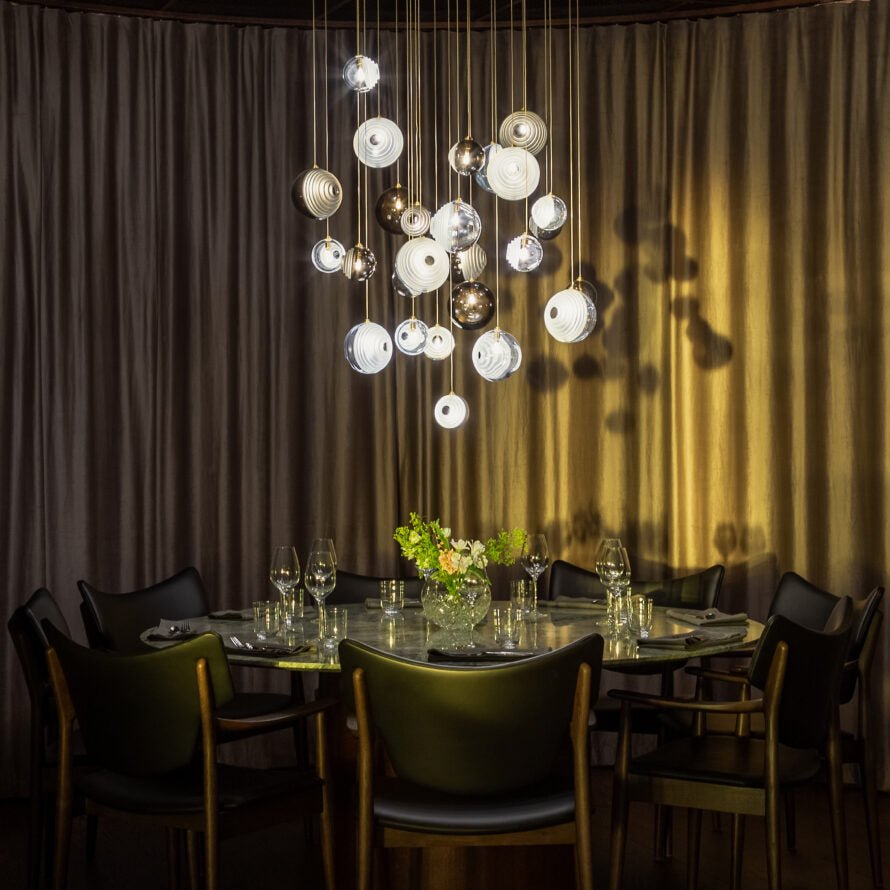 Cosmic Sphere Cascade Chandelier - Vakkerlight