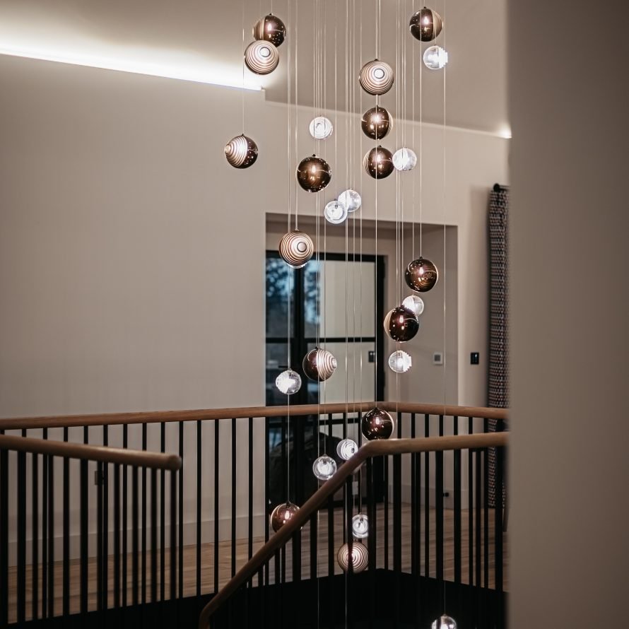 Cosmic Sphere Cascade Chandelier - Vakkerlight