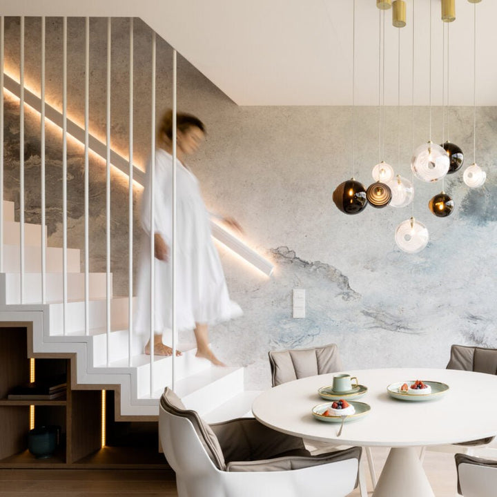 Cosmic Sphere Cascade Chandelier - Vakkerlight