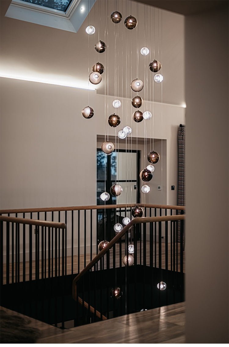Cosmic Sphere Cascade Chandelier - Vakkerlight
