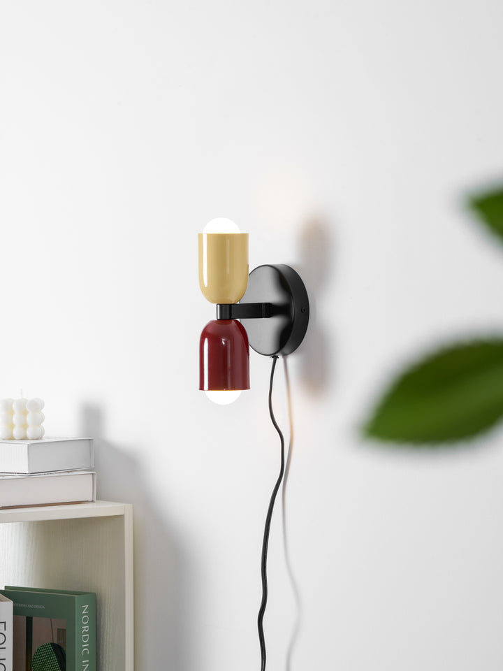 Couleur Double Plug In Wall Lamp - Vakkerlight