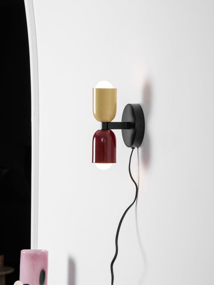 Couleur Double Plug In Wall Lamp - Vakkerlight