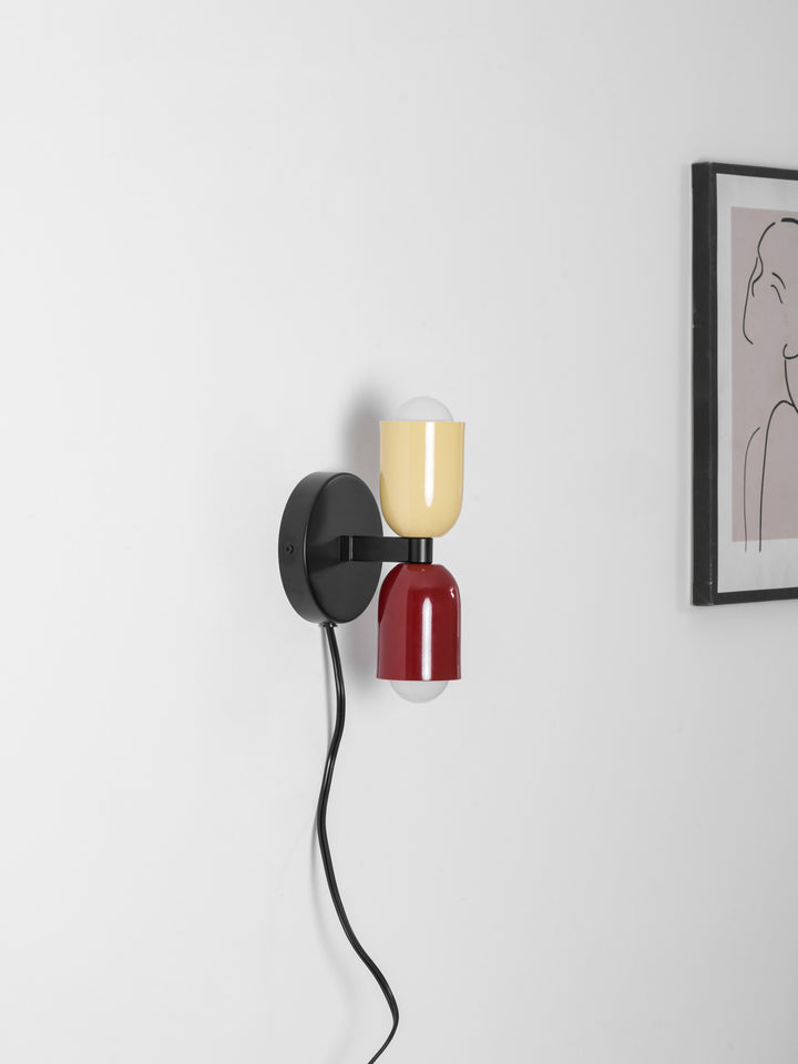 Couleur Double Plug In Wall Lamp - Vakkerlight