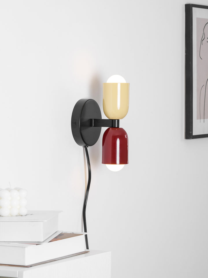 Couleur Double Plug In Wall Lamp - Vakkerlight