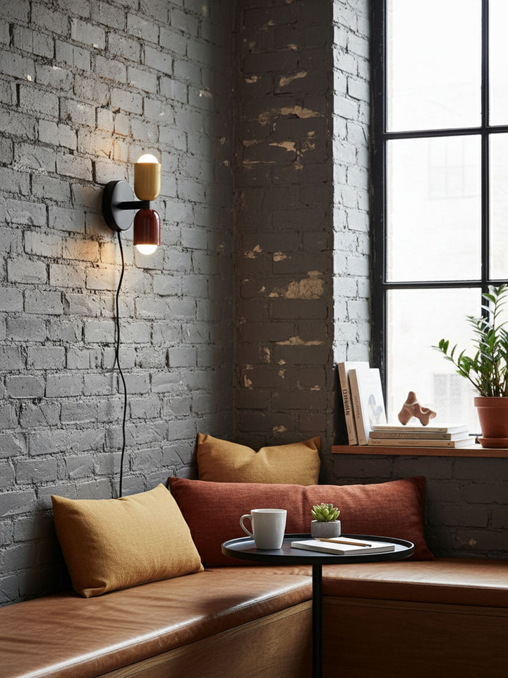 Couleur Double Plug In Wall Lamp - Vakkerlight