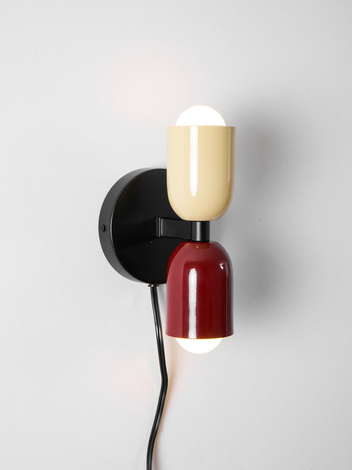 Couleur Double Plug In Wall Lamp - Vakkerlight