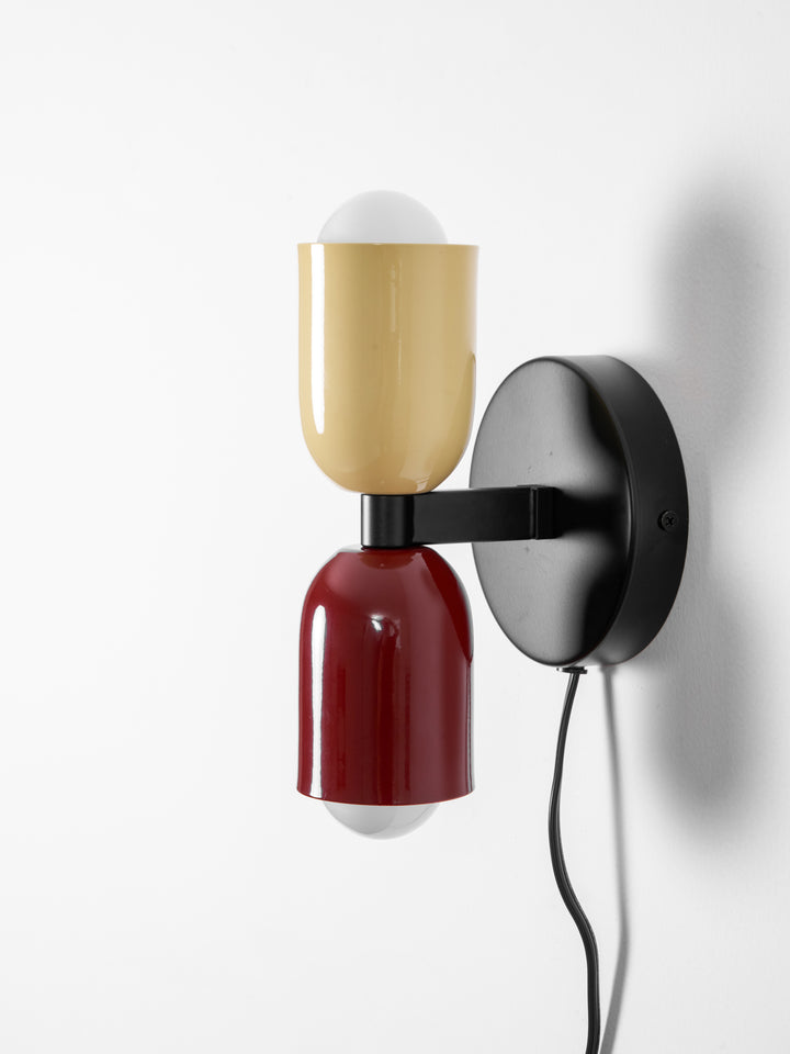 Couleur Double Plug In Wall Lamp - Vakkerlight