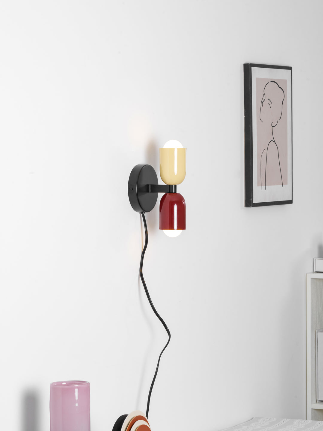 Couleur Double Plug In Wall Lamp - Vakkerlight