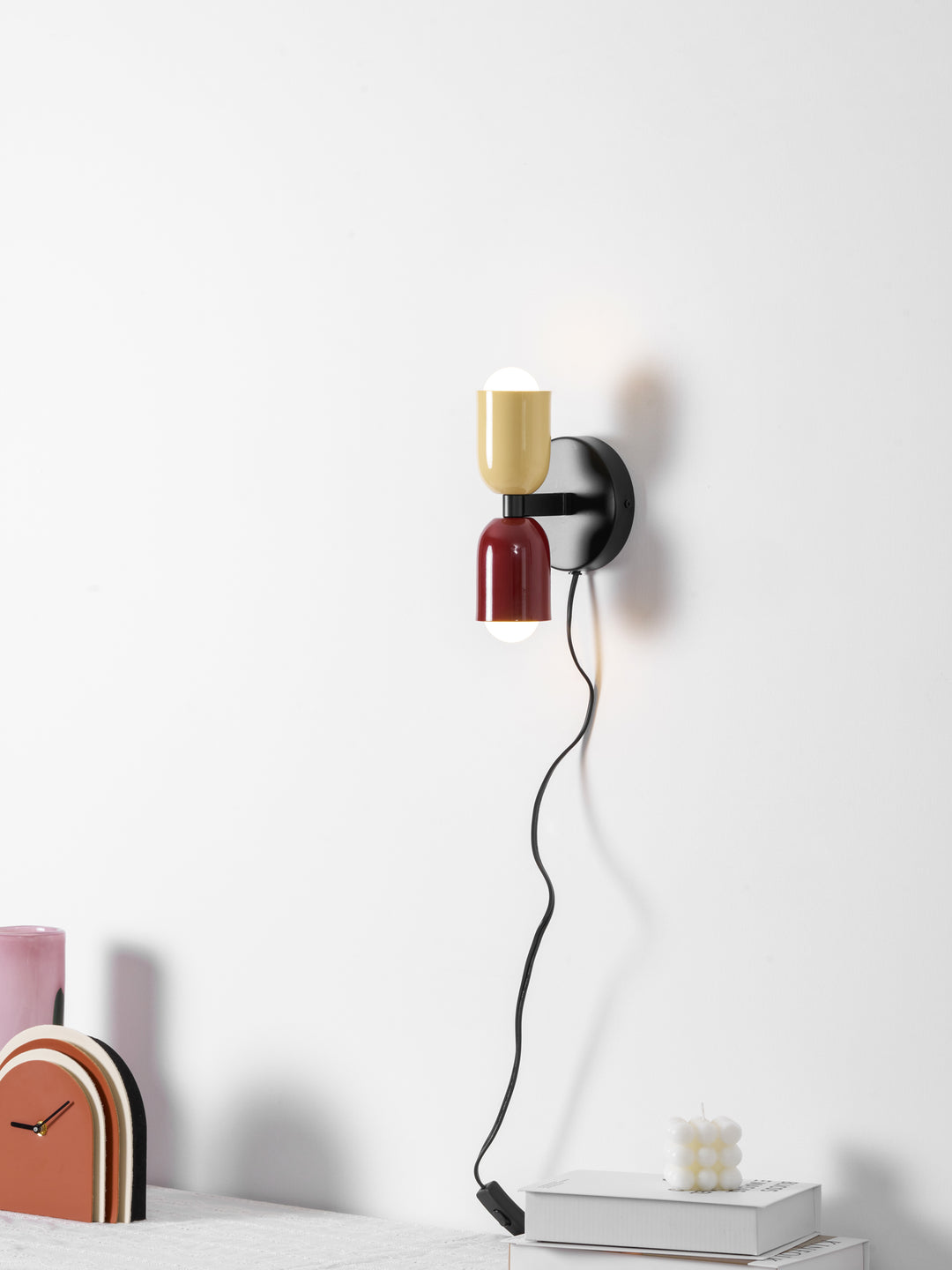 Couleur Double Plug In Wall Lamp - Vakkerlight