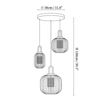 Luminária Suspenso Covent — Dimension drawings 5