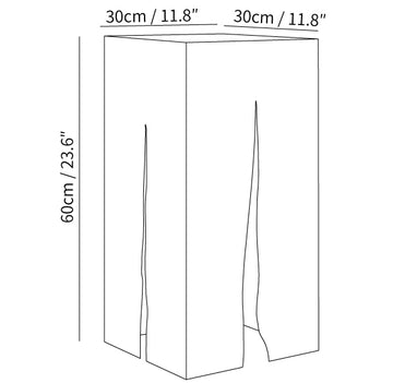 Lámpara de exterior Crack Cube — Dimension drawings 2