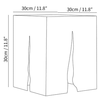 Lámpara de exterior Crack Cube — Dimension drawings 1
