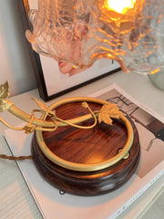 Cracked Glass Brass Table Lamp - Vakkerlight