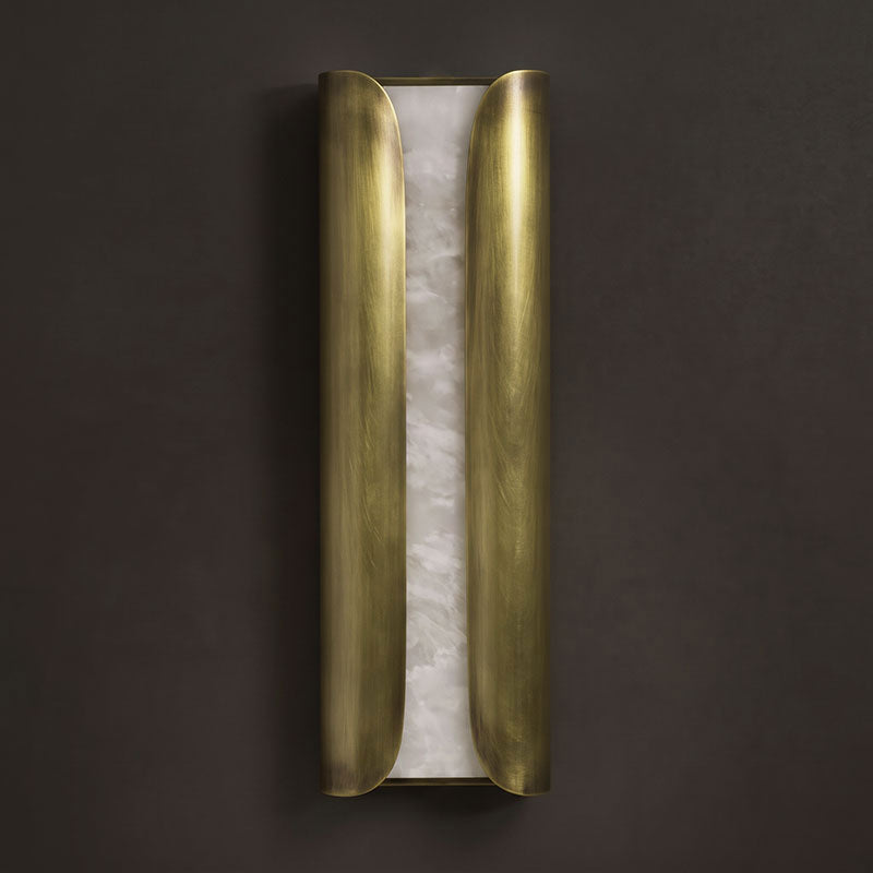 Cradled Alabaster Sconce