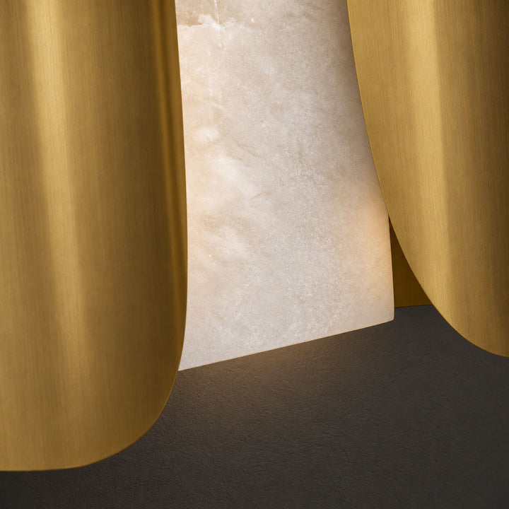 Cradled Alabaster Sconce