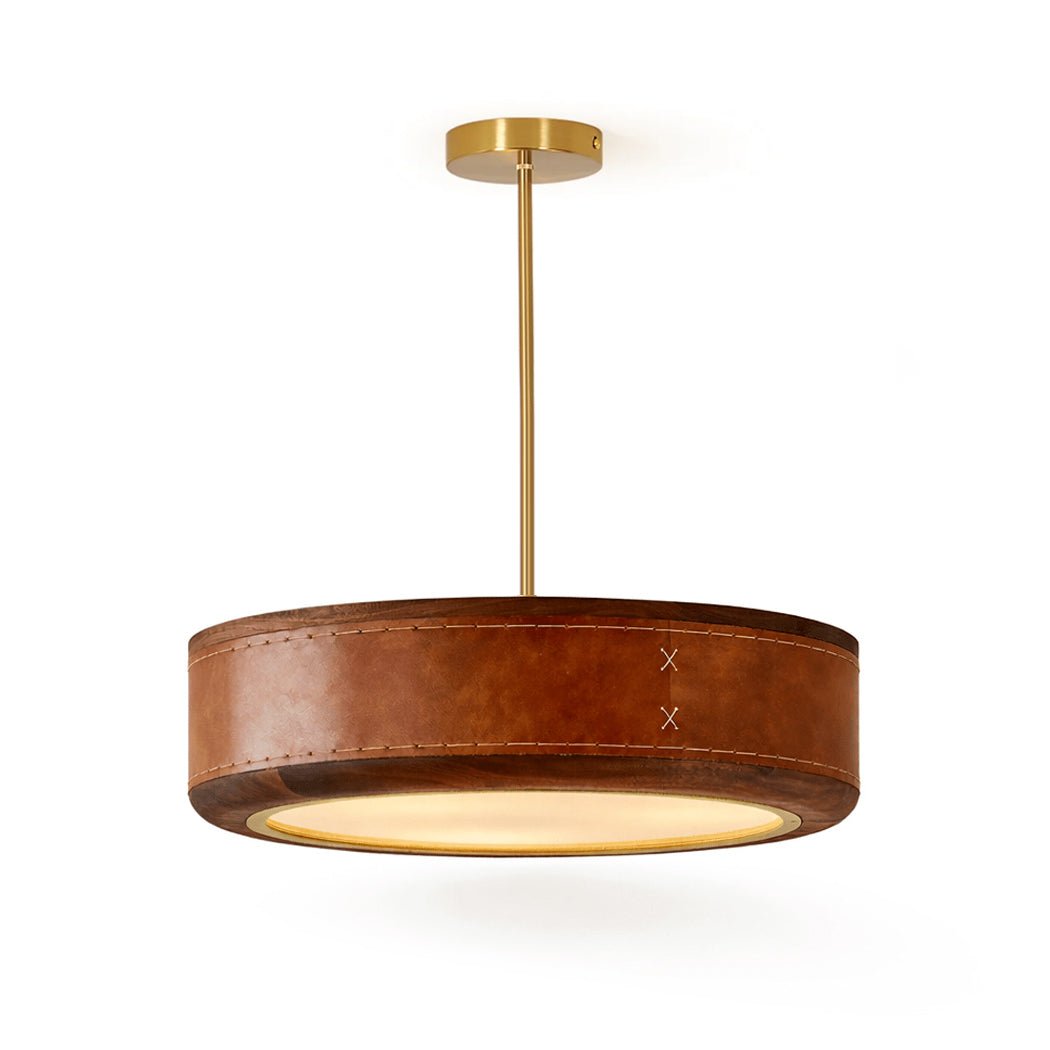 Crafted Leather Ceiling Light - Vakkerlight