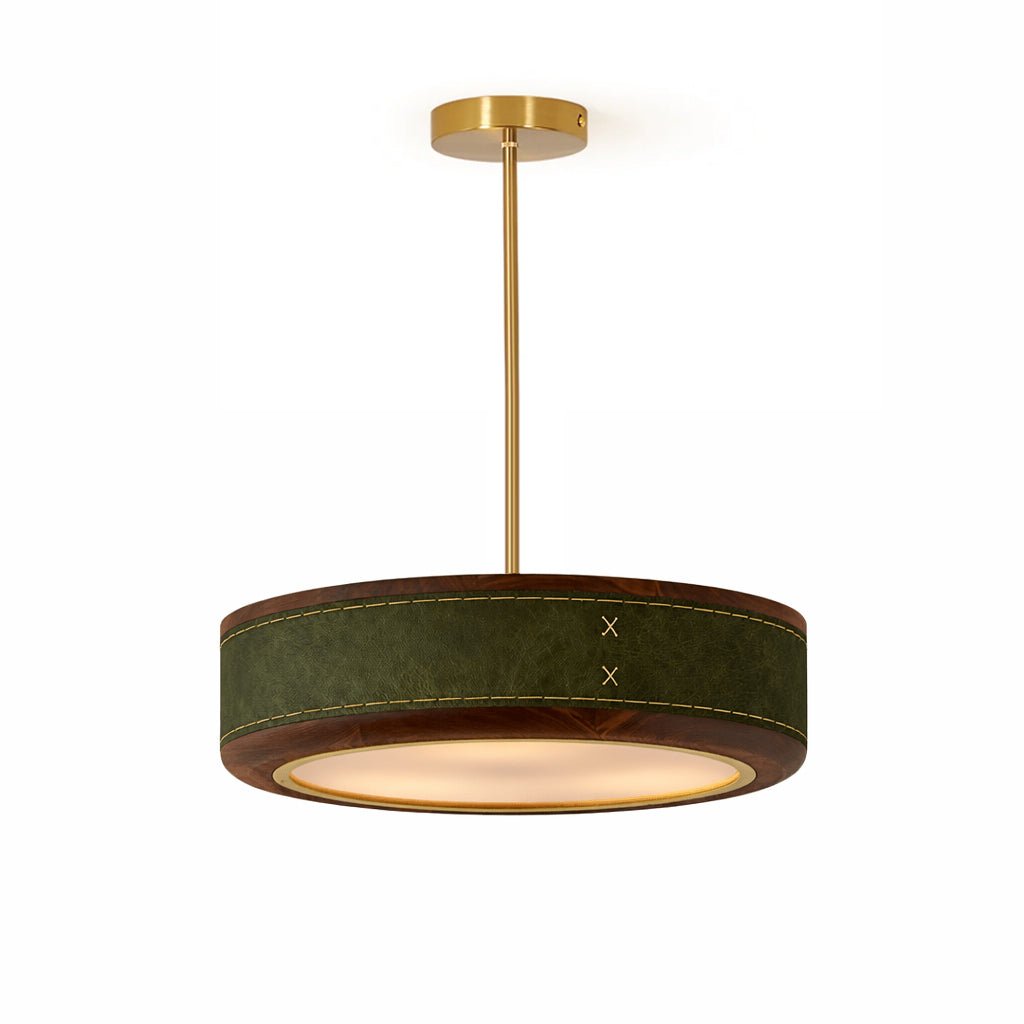 Crafted Leather Ceiling Light - Vakkerlight