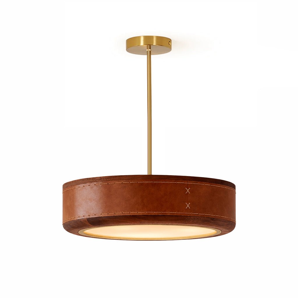 Crafted Leather Ceiling Light - Vakkerlight