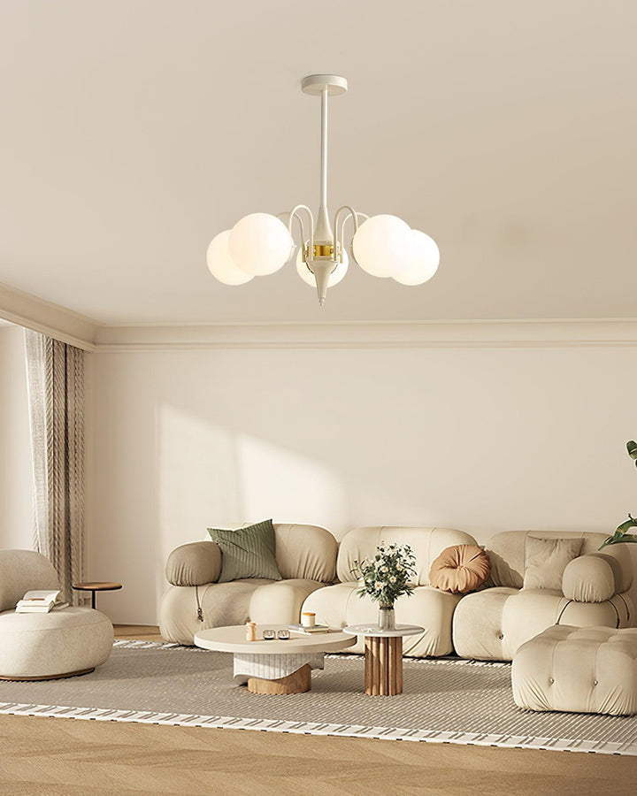 Cream Ball Chandelier - Vakkerlight