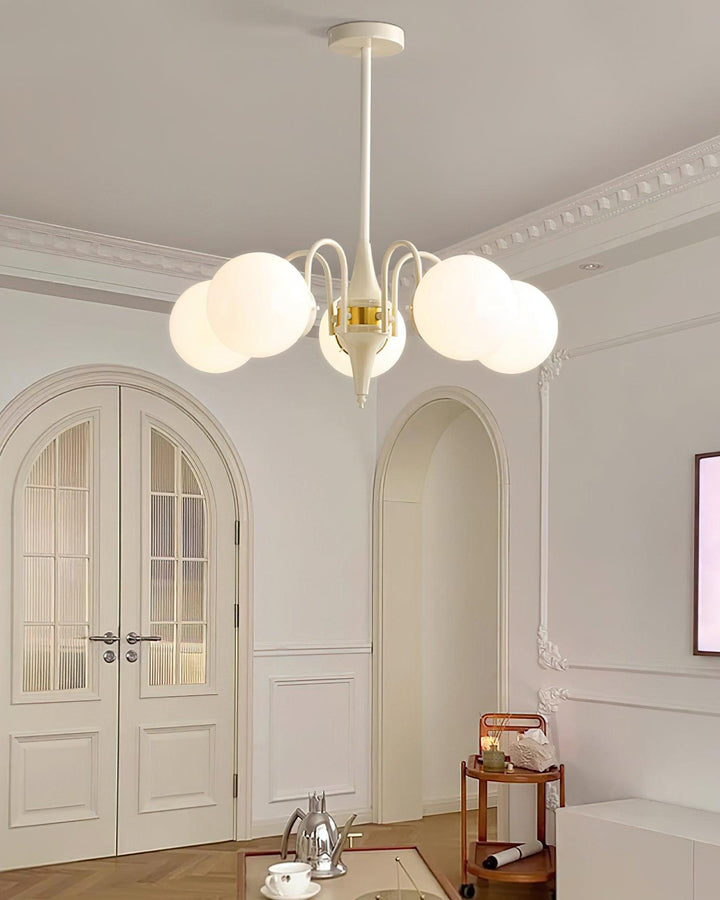 Cream Ball Chandelier - Vakkerlight