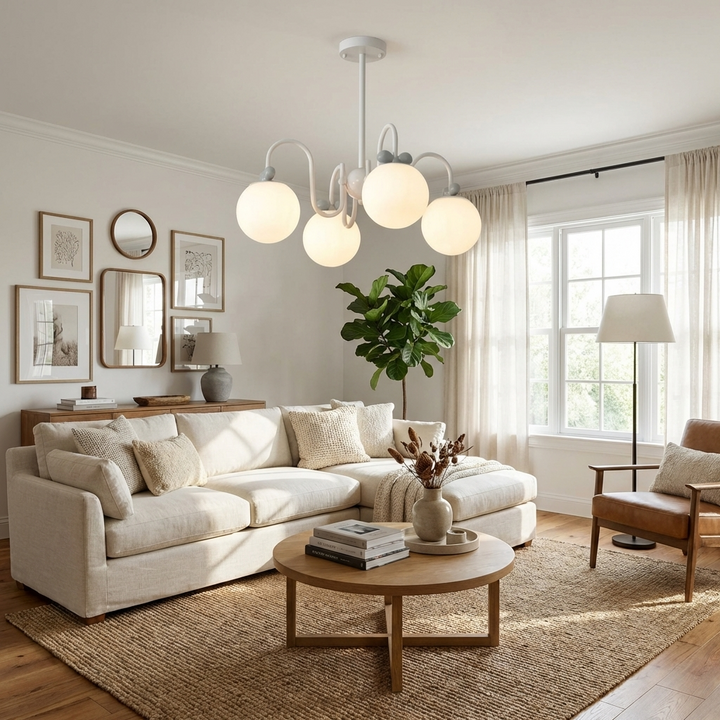 Cream Cherry Chandelier