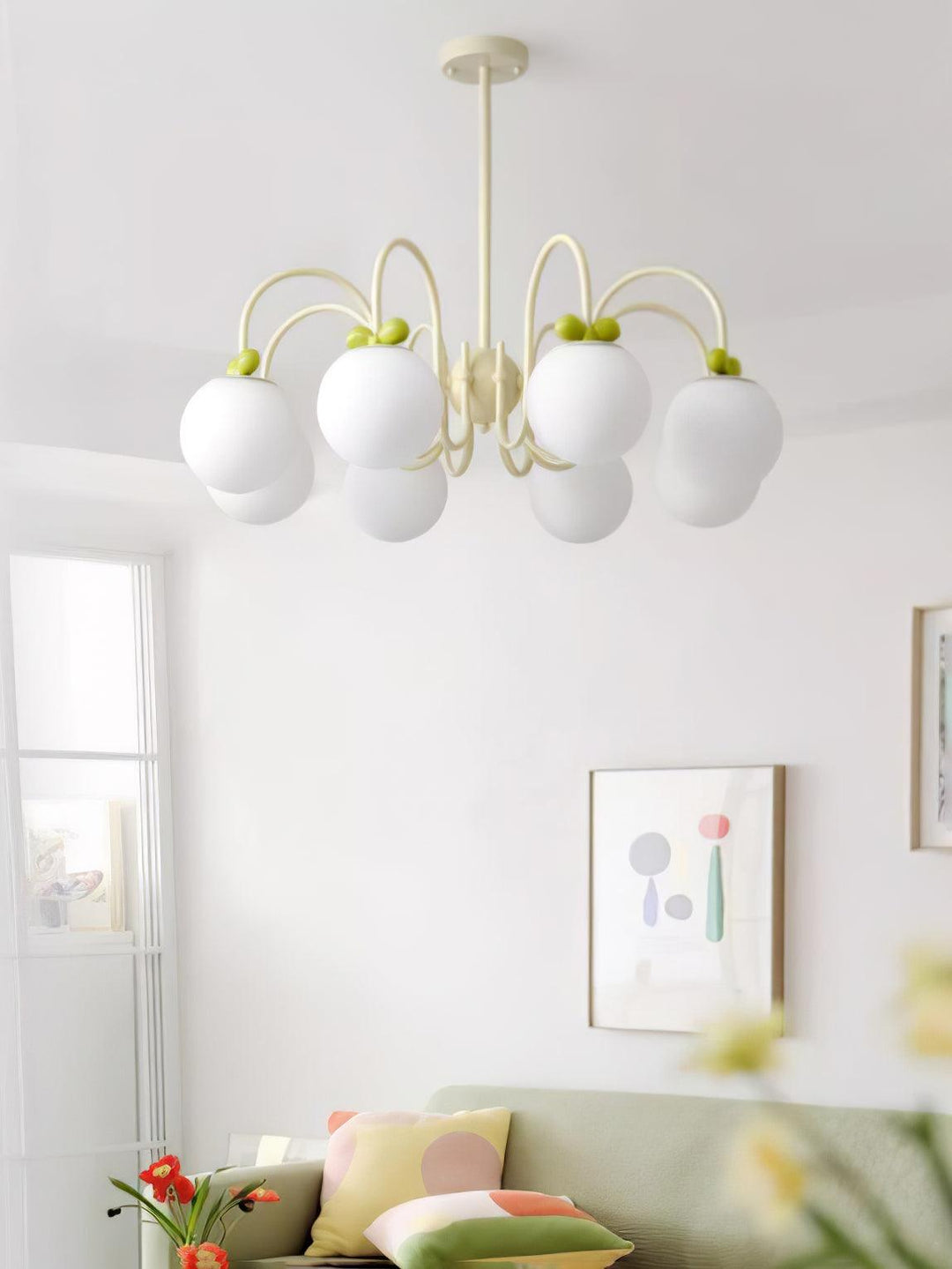 Cream Cherry Chandelier - Vakkerlight