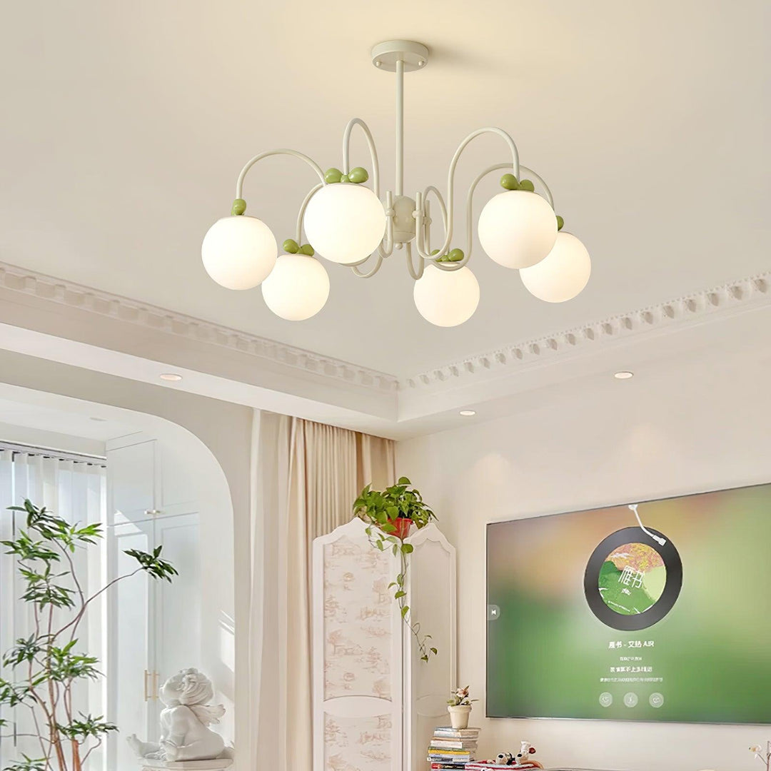 Cream Cherry Chandelier - Vakkerlight