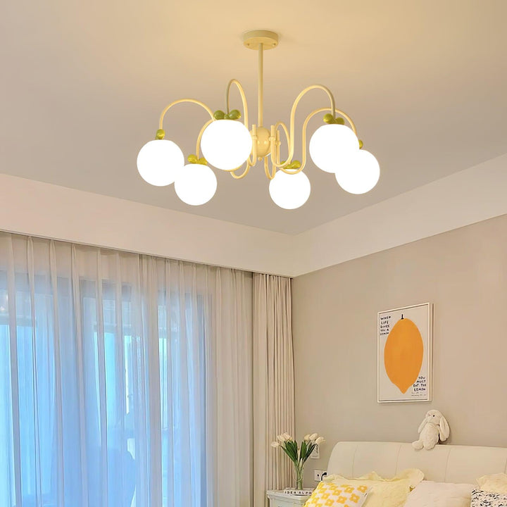 Cream Cherry Chandelier - Vakkerlight