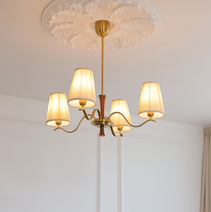 Cream Fabric Chandelier