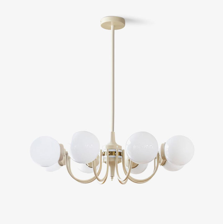 Cream Glass Ball Chandelier - Vakkerlight