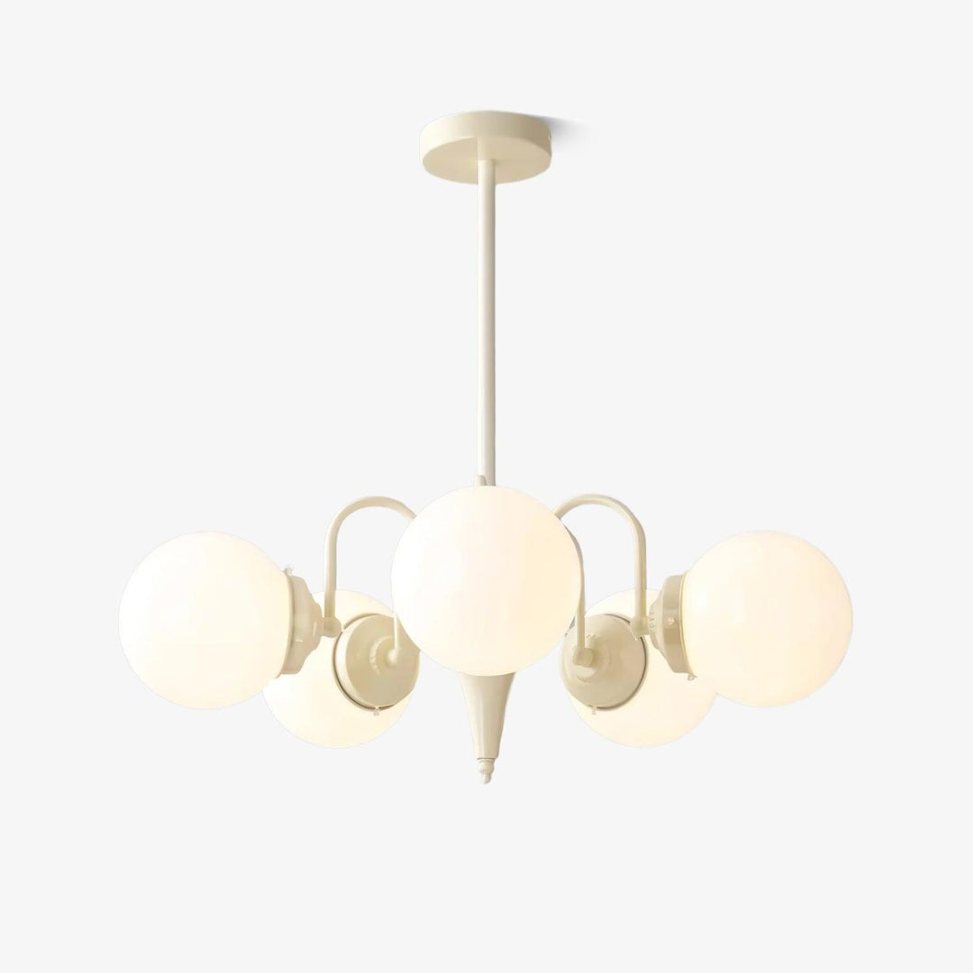 Cream Glass Ball Chandelier - Vakkerlight