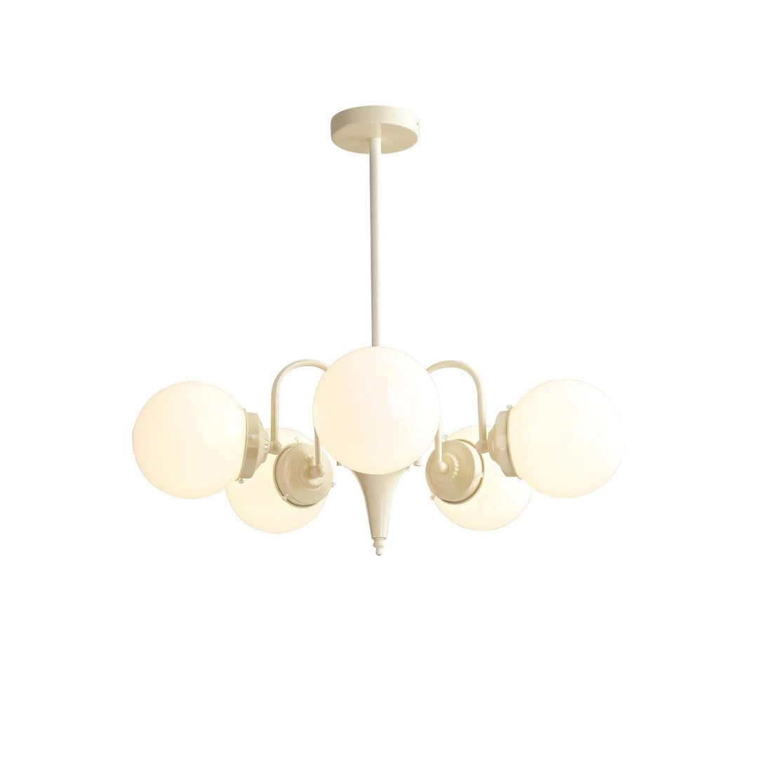 Cream Glass Ball Chandelier - Vakkerlight