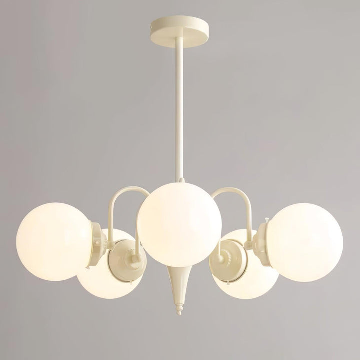 Cream Glass Ball Chandelier - Vakkerlight