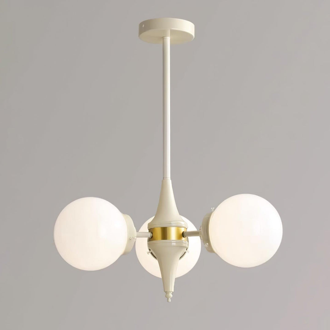 Cream Glass Ball Chandelier - Vakkerlight