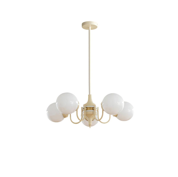 Cream Glass Ball Chandelier - Vakkerlight