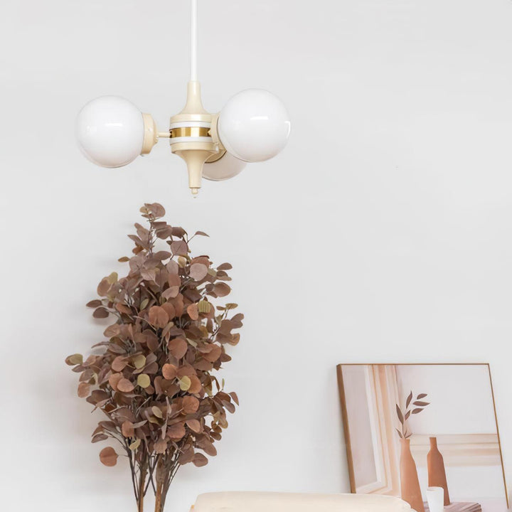 Cream Glass Ball Chandelier - Vakkerlight