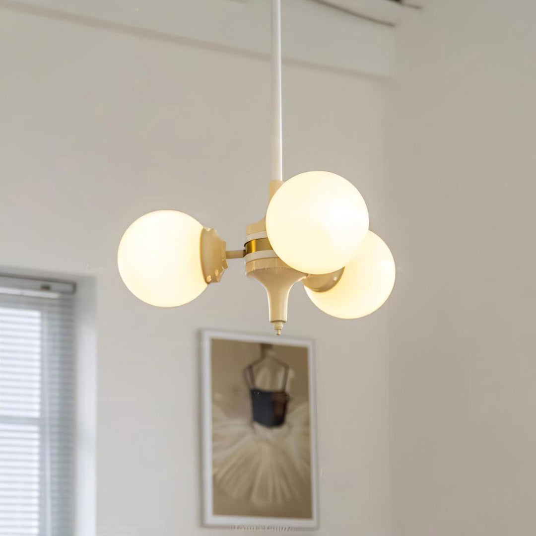 Cream Glass Ball Chandelier - Vakkerlight