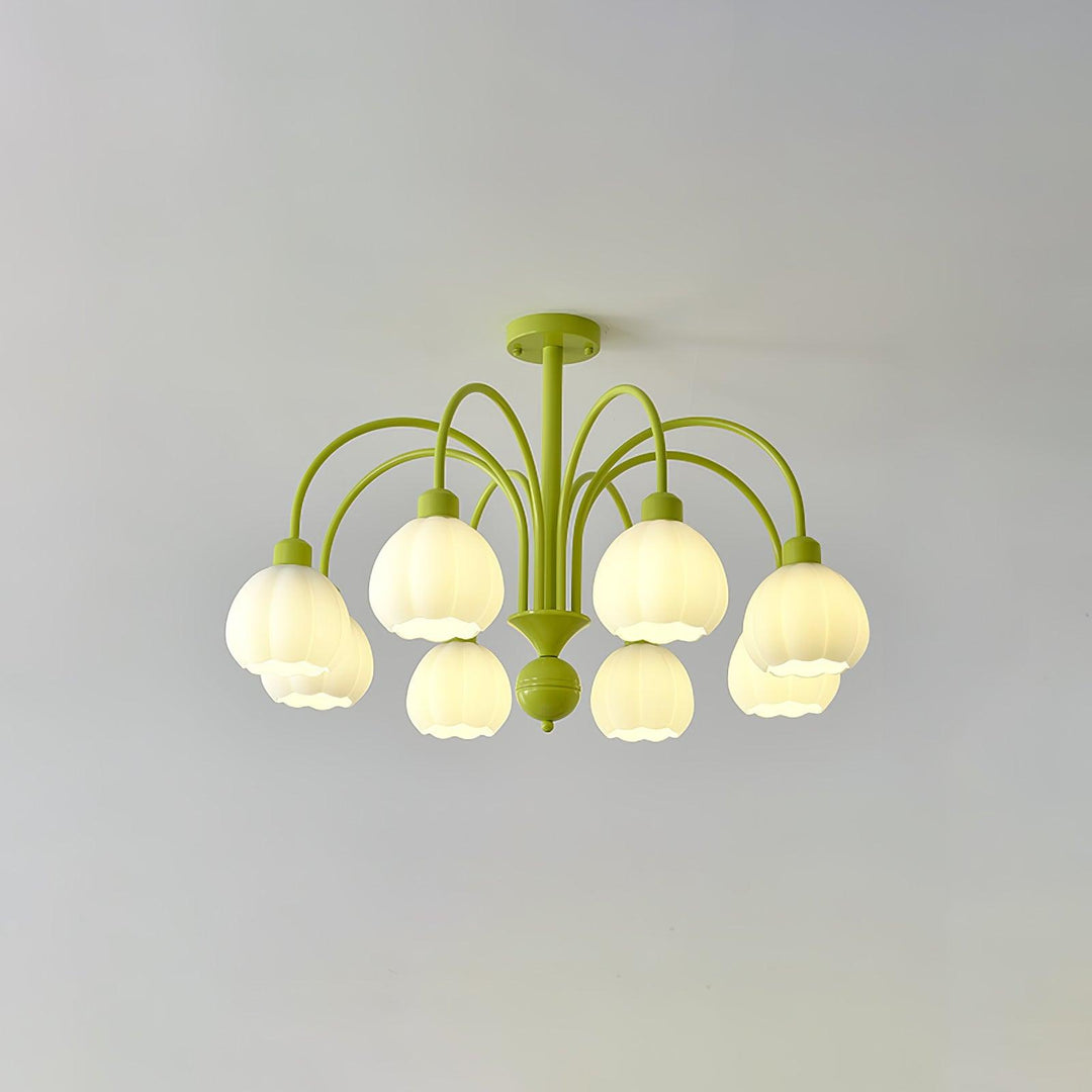 Cream Pumpkin Ball Chandelier - Vakkerlight