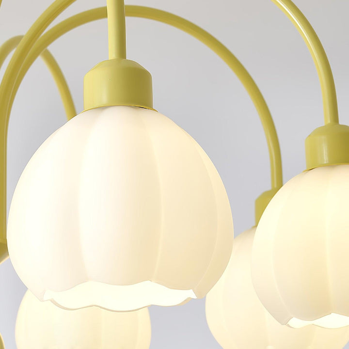 Cream Pumpkin Ball Chandelier - Vakkerlight