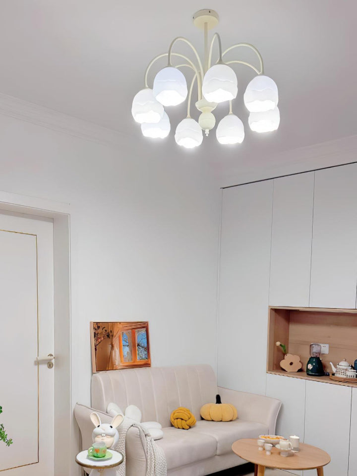 Creamy Glass Chandelier - Vakkerlight