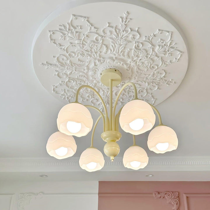 Creamy Glass Chandelier - Vakkerlight