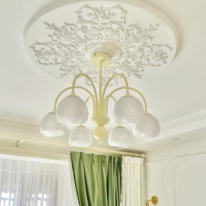 Creamy Glass Chandelier - Vakkerlight