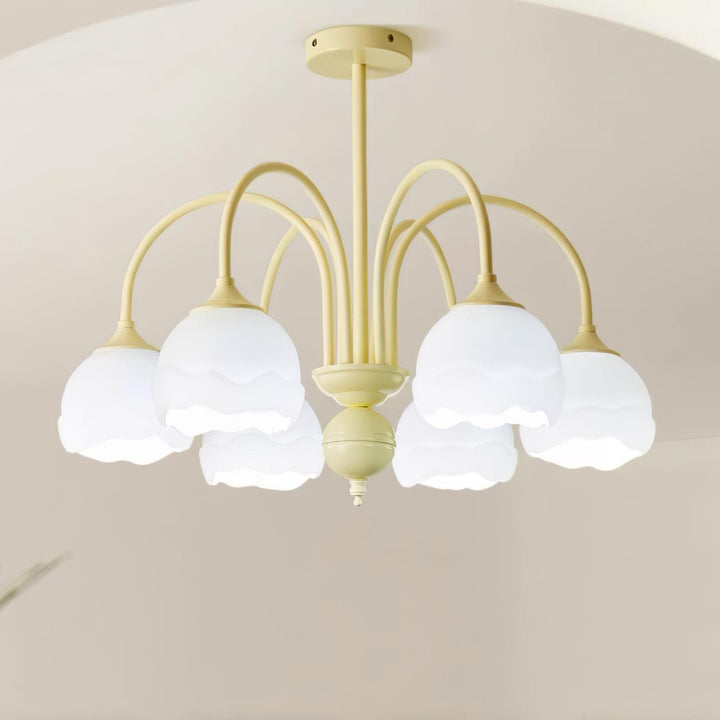 Creamy Glass Chandelier - Vakkerlight