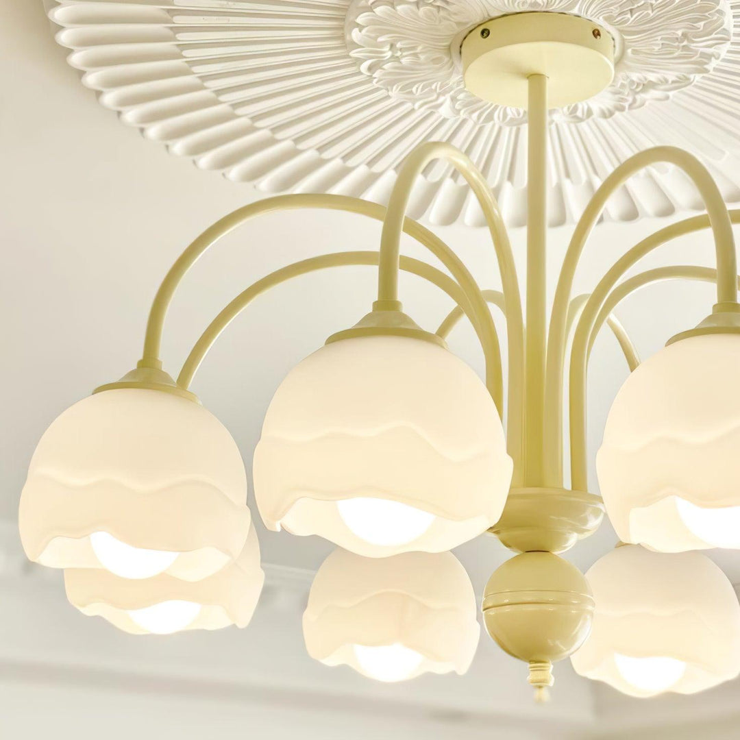 Creamy Glass Chandelier - Vakkerlight