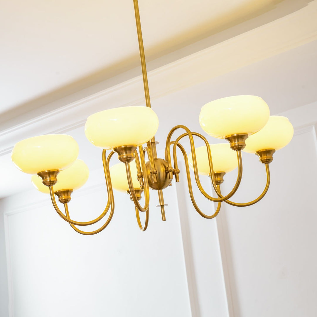 Creamy Persimmon Chandelier - Vakkerlight