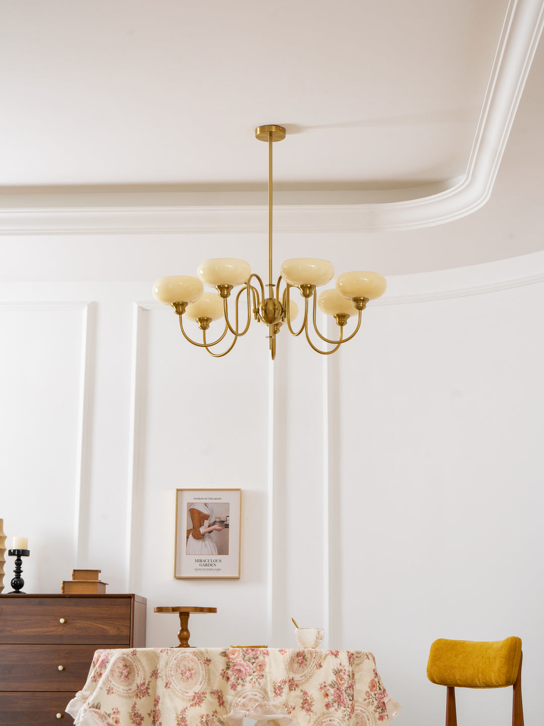 Creamy Persimmon Chandelier - Vakkerlight