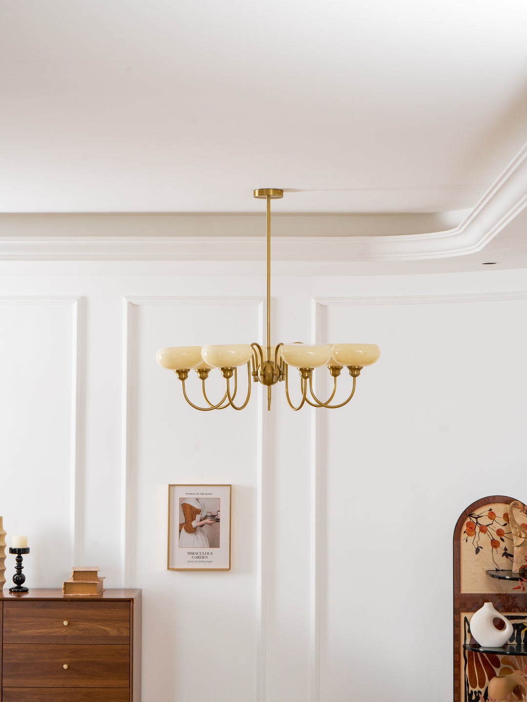 Creamy Persimmon Chandelier - Vakkerlight